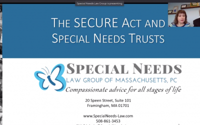 WEBINAR: The SECURE Act and Special Needs Trusts