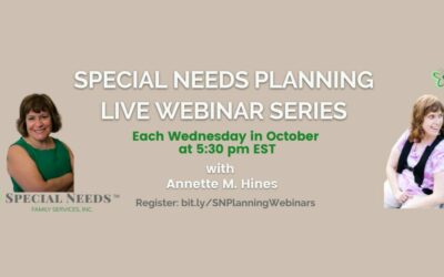 Special Needs Awareness Month Free Webinar Series