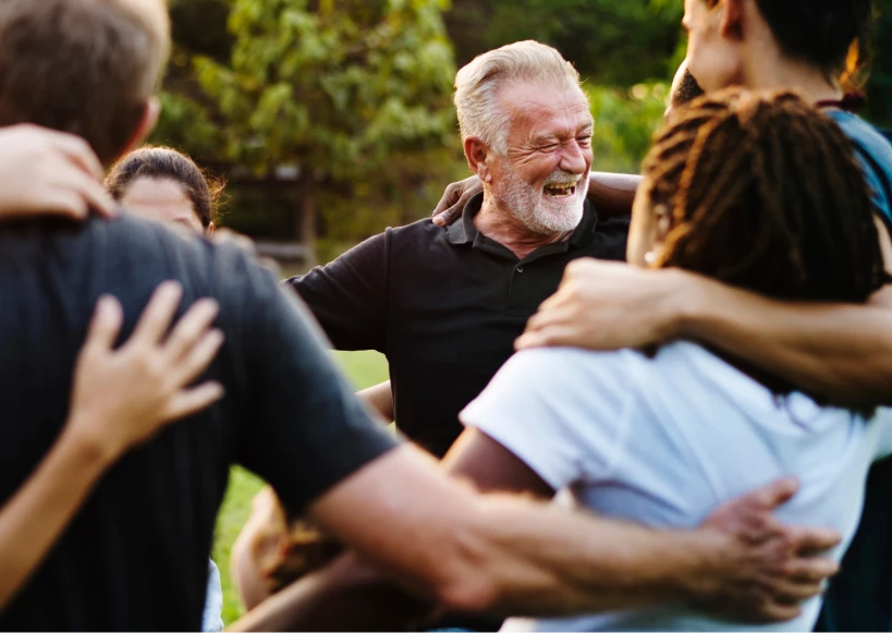 People hugging